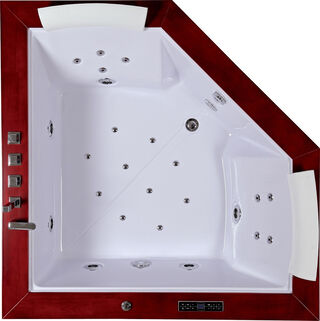 Massagebad / Whirlpool, Met venster, wit